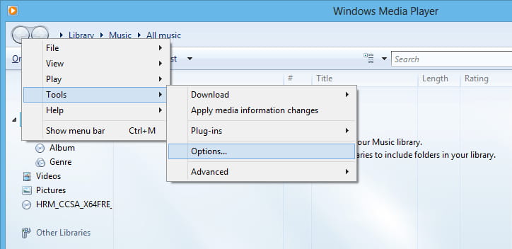 come si cancellano i brani duplicati nel lettore multimediale di Windows