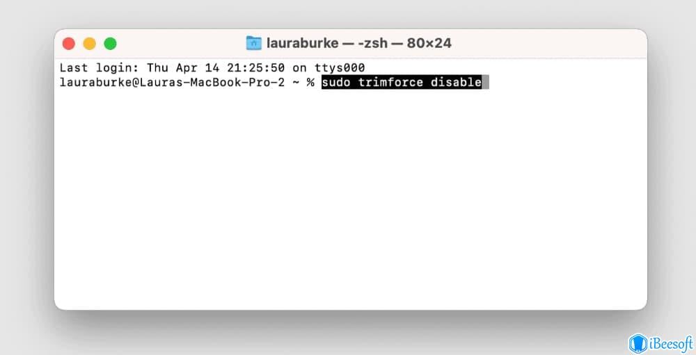 Как отключить TRIM диска SSD на Mac