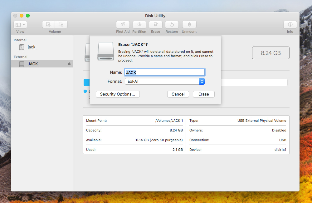 nær ved vedhæng ris How to Format USB to FAT32 on Mac