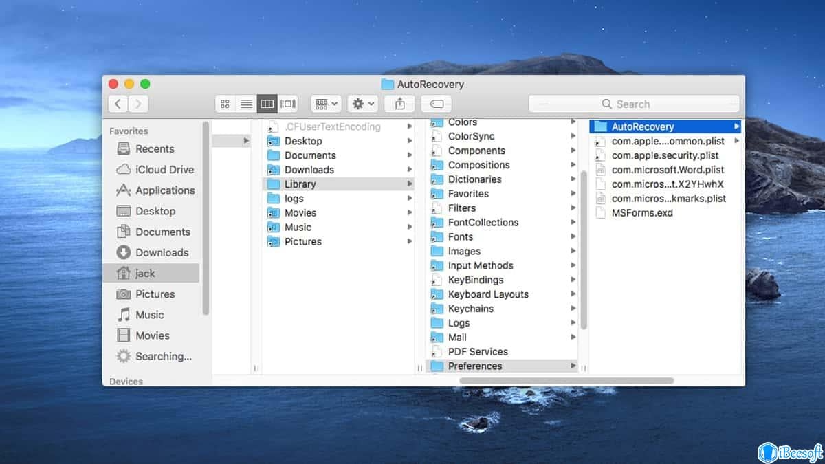 recover word document saved over 2019 mac