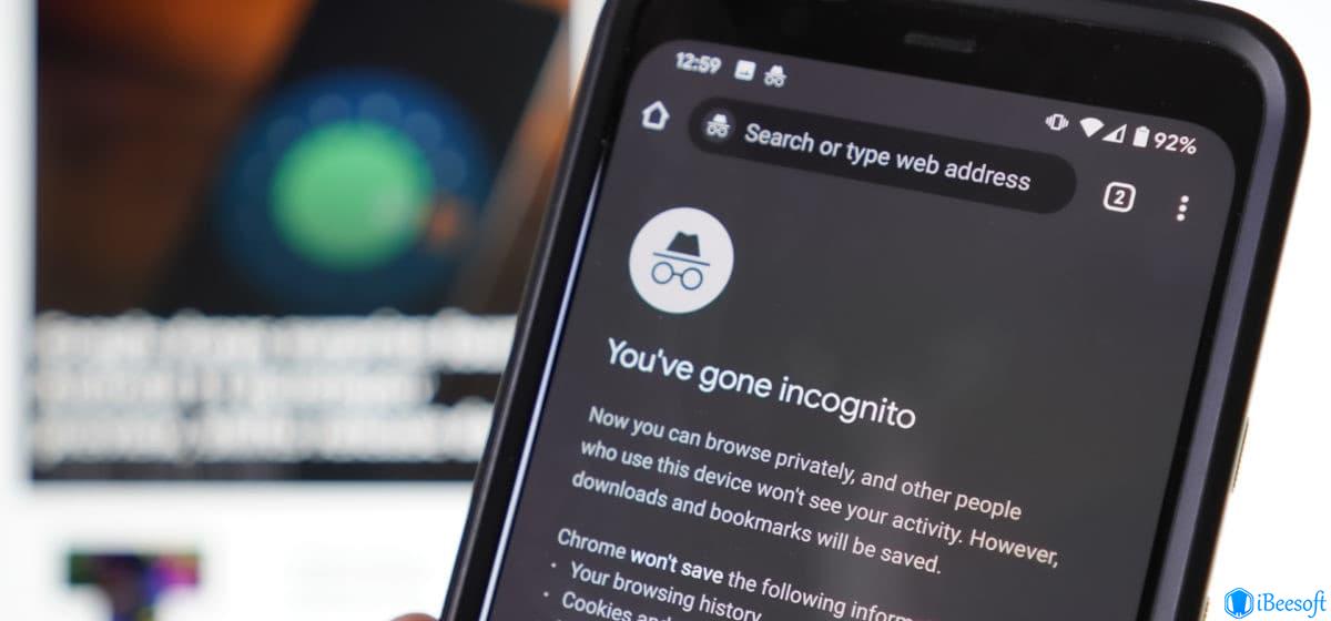 recover google chrome incognito history