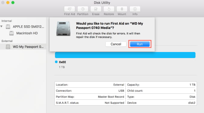 lacie external hard drive not recognized