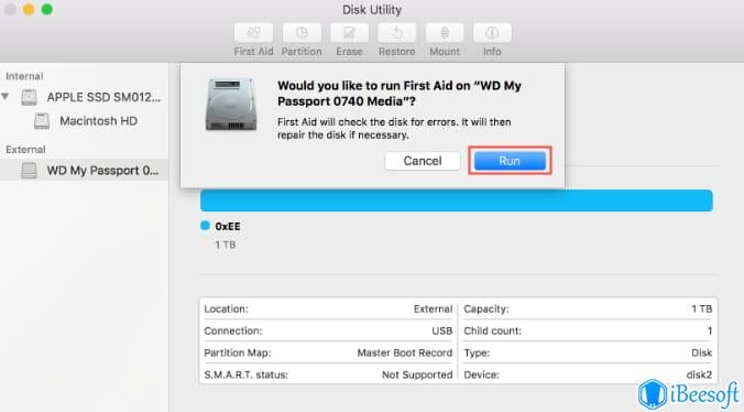 lacie external hard drive not recognized