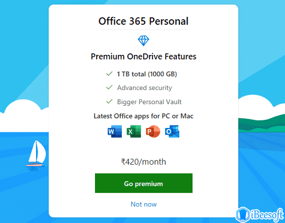 backup computer to onedrive