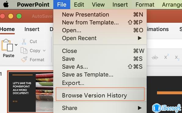 where are autorecover files saved powerpoint mac