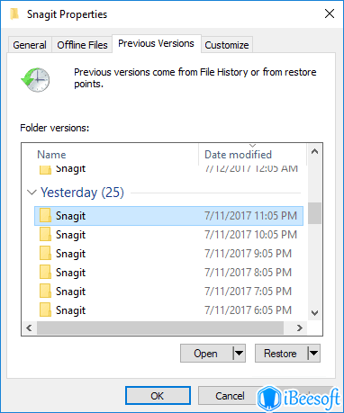 restore deleted files windows 10