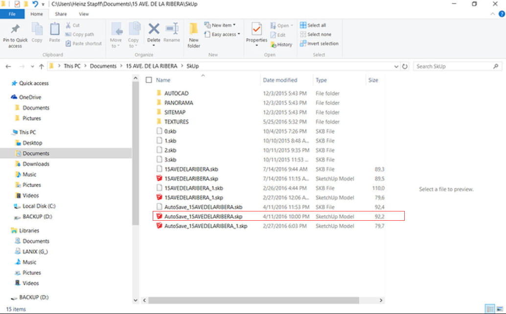 SKP File: How to Recover Deleted/Unsaved SketchUp Files