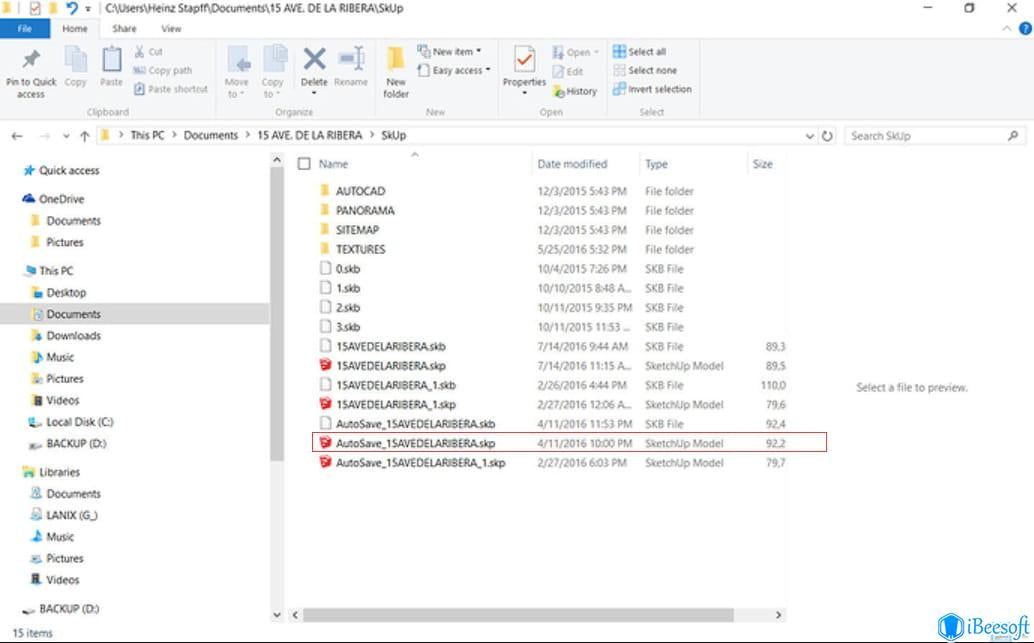 SKP File: How to Recover Deleted/Unsaved SketchUp Files