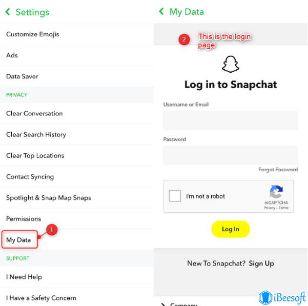 восстановить удаленные воспоминания Snapchat