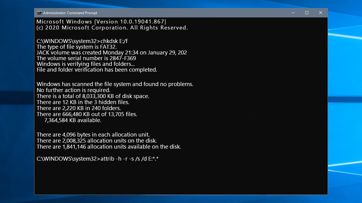 windows 10 recovery command prompt commands