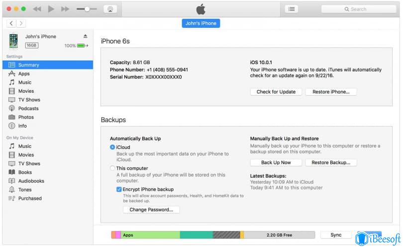 ibeesoft data recovery latest version of itunes