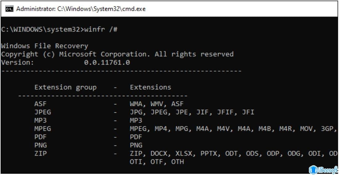 Windows File Recovery