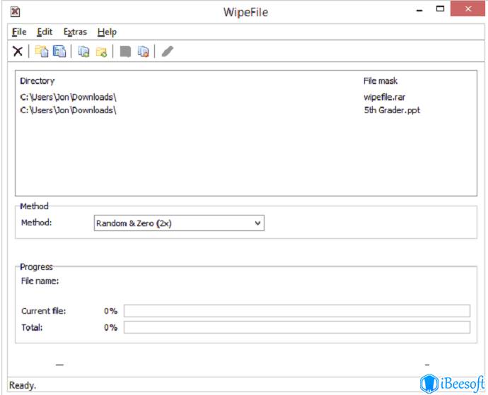 wipe files windows 10